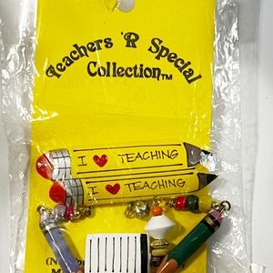 Teacher Gift Brooch Pin Two Pencils I Love Teaching